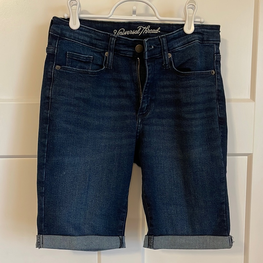 Denim Bermuda shorts